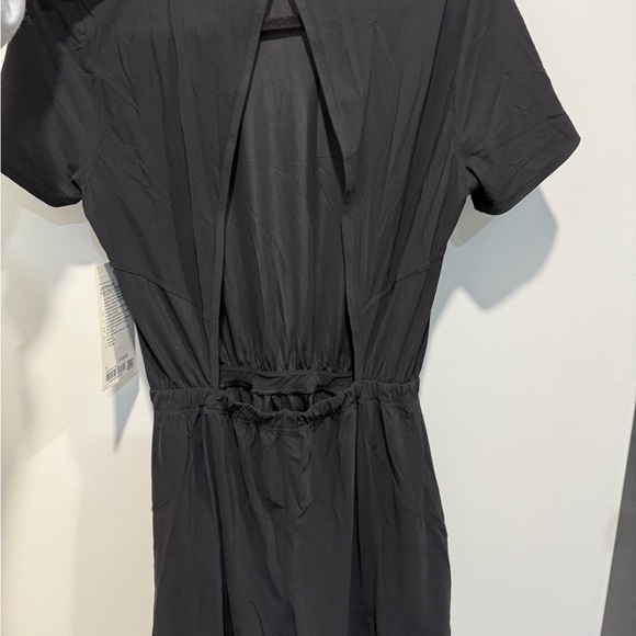 Lululemon Lightweight High Neck Black Short Sleeve Romper - Picture 4 of 4